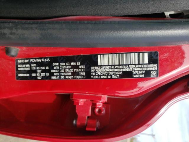 2016 FIAT 500X LOUNG ZFBCFYDT0GP336735
