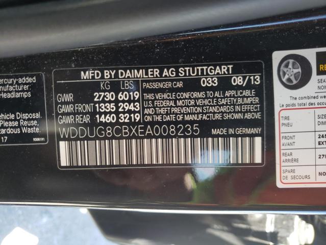 VIN WDDUG8CBXEA008235 2014 Mercedes-Benz S-Class, 550 no.10