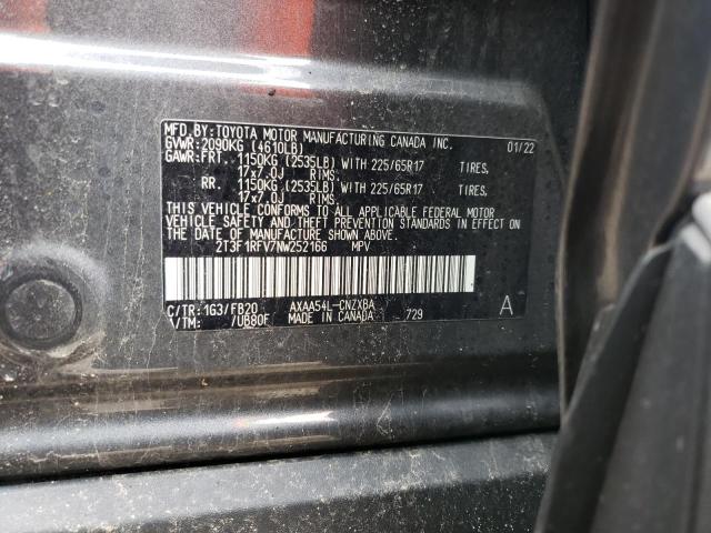 2022 TOYOTA RAV4 LE AW 2T3F1RFV7NW252166