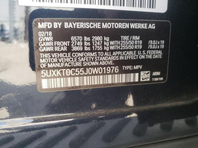 2018 BMW X5 XDR40E 5UXKT0C55J0W01976