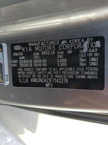 2015 KIA SOUL KNDJN2A21F7142276