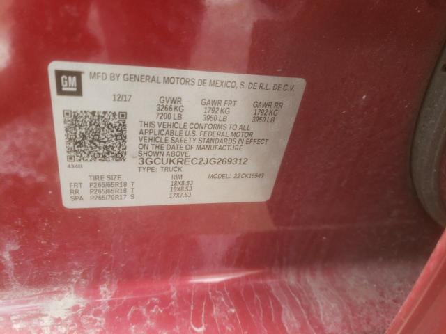 2018 CHEVROLET SILVRDO LT 3GCUKREC2JG269312