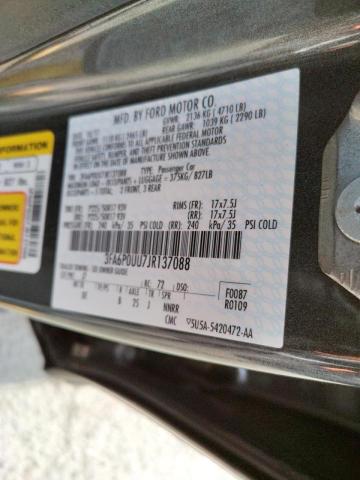 2018 FORD FUSION S H 3FA6P0UU7JR137088
