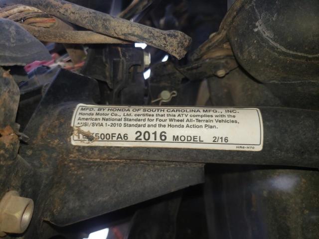 2016 HONDA TRX500 FA 1HFTE4616G4100683