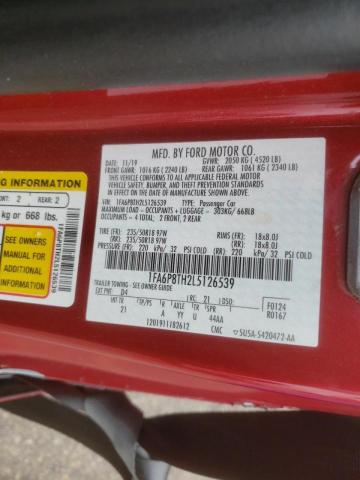 2020 FORD MUSTANG 1FA6P8TH2L5126539