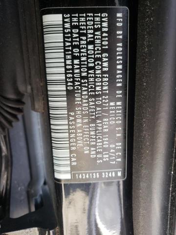 2017 VOLKSWAGEN BEETLE S/S 3VW517AT1HM816340