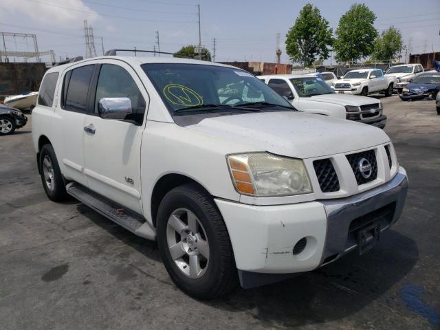Salvage cars for sale from Copart Wilmington, CA: 2006 Nissan Armada SE