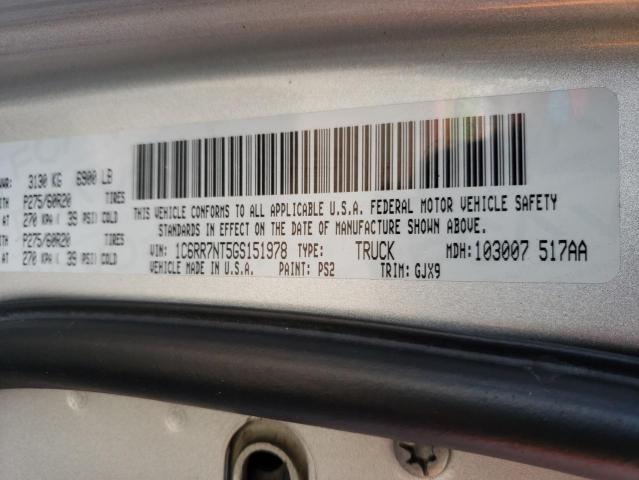 2016 DODGE 1500 RAM V 1C6RR7NT5GS151978
