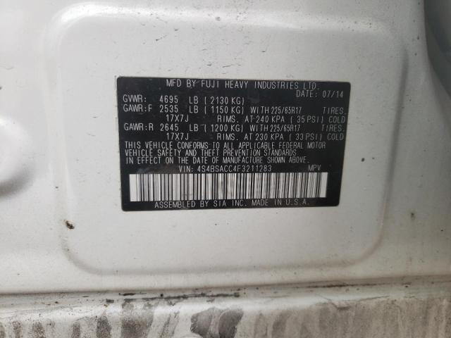 4S4BSACC4F3211283 Subaru Outback 2.5i Premium