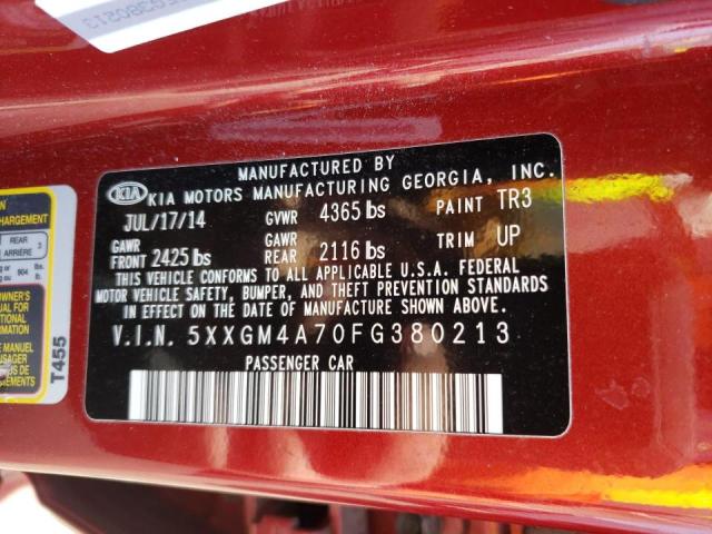 2015 KIA OPTIMA LX 5XXGM4A70FG380213