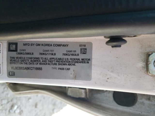 2019 CHEVROLET SPARK LS KL8CB6SA6KC716668