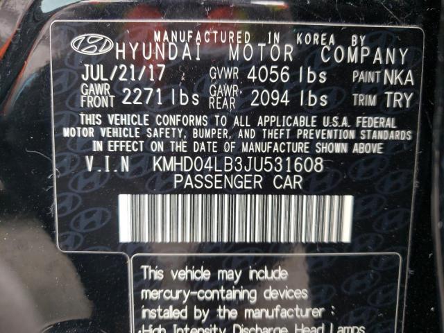 2018 HYUNDAI ELANTRA SP - KMHD04LB3JU531608