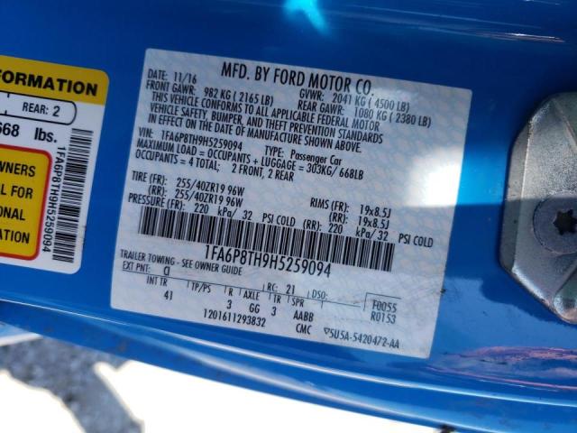 2017 FORD MUSTANG 1FA6P8TH9H5259094