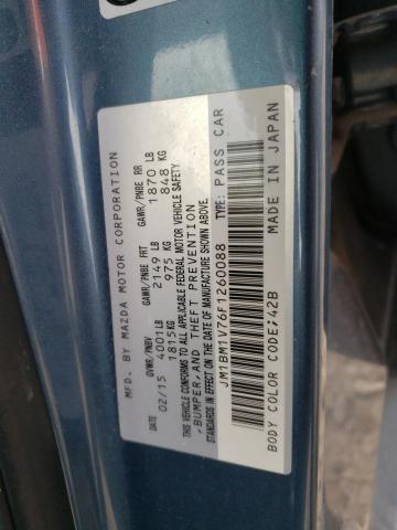 2015 MAZDA 3 TOURING JM1BM1V76F1260088