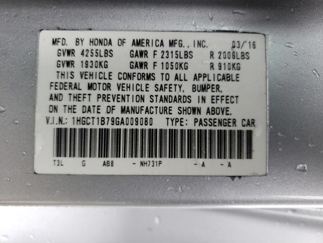 2016 HONDA ACCORD EX 1HGCT1B79GA009080