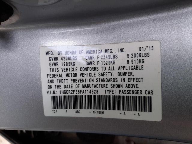 2015 HONDA ACCORD LX 1HGCR2F35FA114628