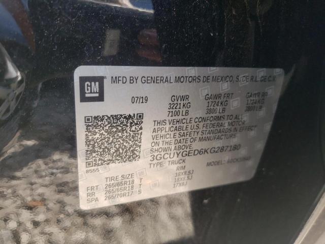 2019 CHEVROLET SILVRDO LT 3GCUYGED6KG287180