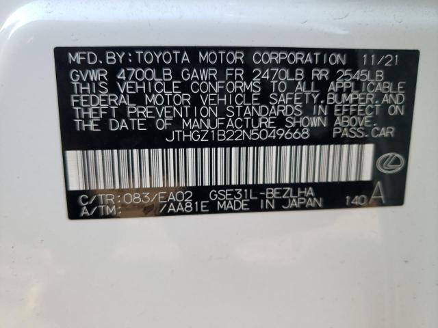 2022 LEXUS IS JTHGZ1B22N5049668