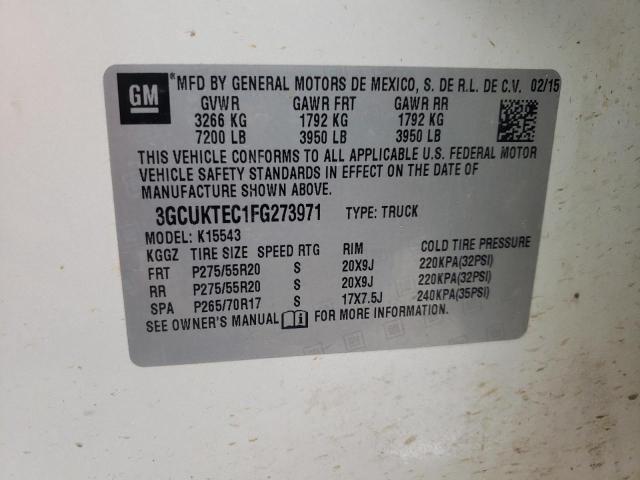 2015 CHEVROLET SILVERADO 3GCUKTEC1FG273971
