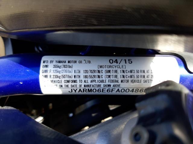 2015 YAMAHA FZ07 JYARM06E6FA004860