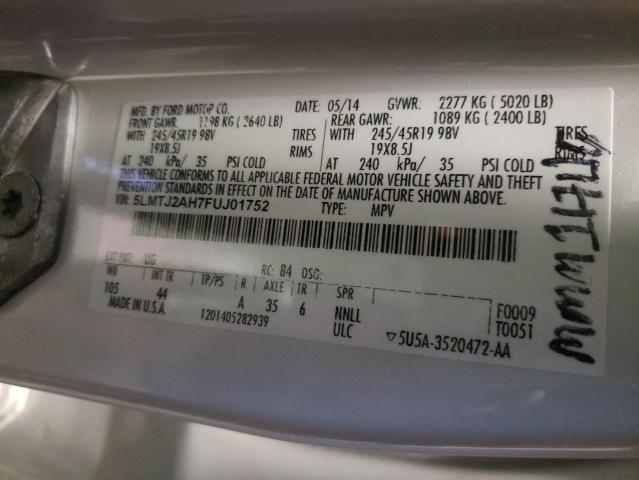 5LMTJ2AH7FUJ01752 Lincoln MKC