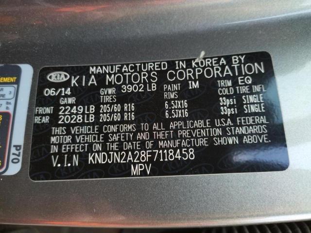 2015 KIA SOUL KNDJN2A28F7118458