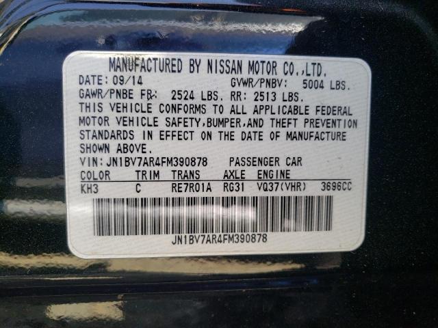 2015 INFINITI Q50 BASE JN1BV7AR4FM390878