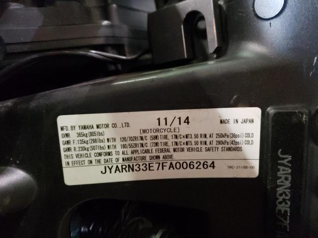 2015 YAMAHA FZ09 JYARN33E7FA006264