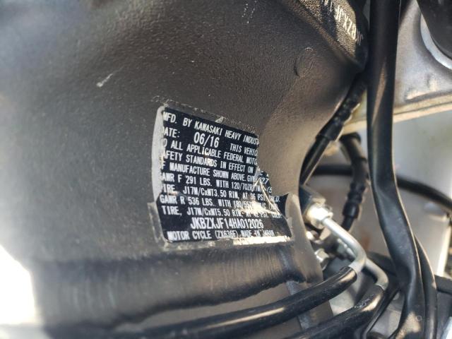 2017 KAWASAKI ZX636 F JKBZXJF14HA012026