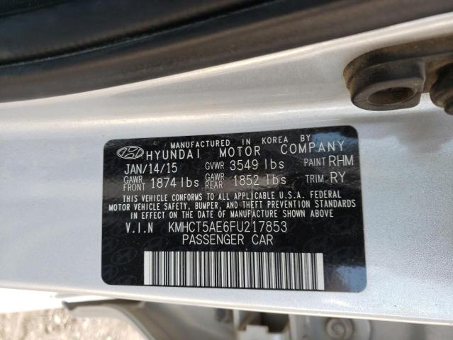 2015 HYUNDAI ACCENT GS KMHCT5AE6FU217853