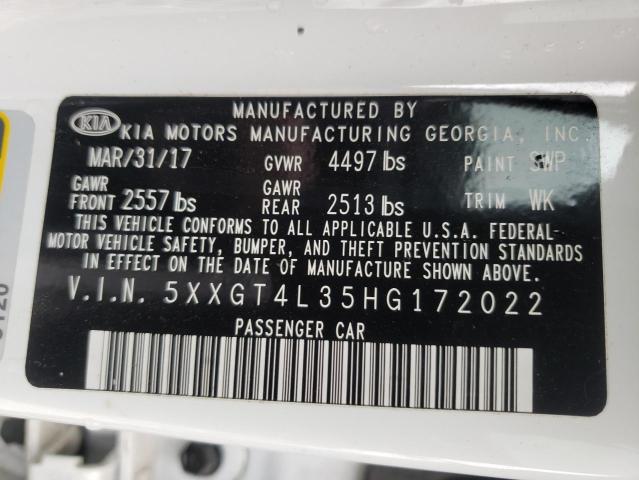 2017 KIA OPTIMA LX 5XXGT4L35HG172022