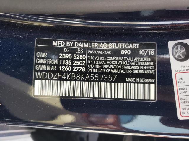 2019 MERCEDES-BENZ E 300 4MAT WDDZF4KB8KA559357
