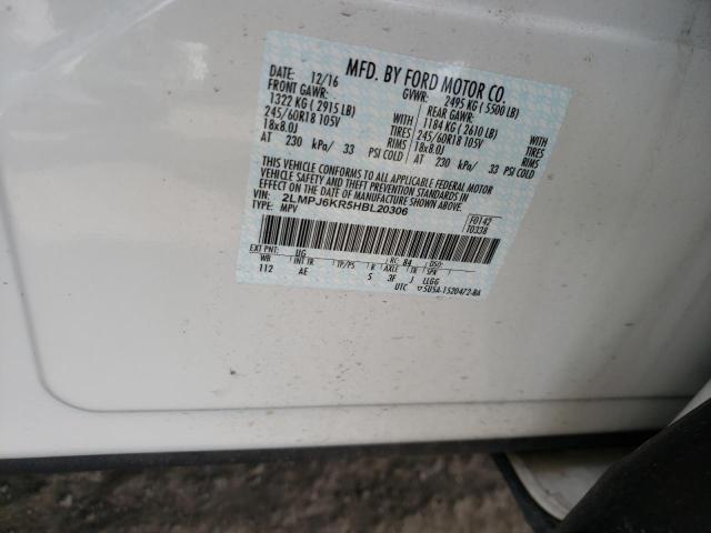 2017 LINCOLN MKX SELECT 2LMPJ6KR5HBL20306