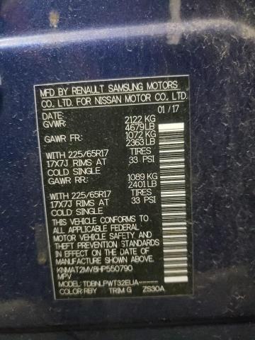 2017 NISSAN ROGUE S KNMAT2MV8HP550790