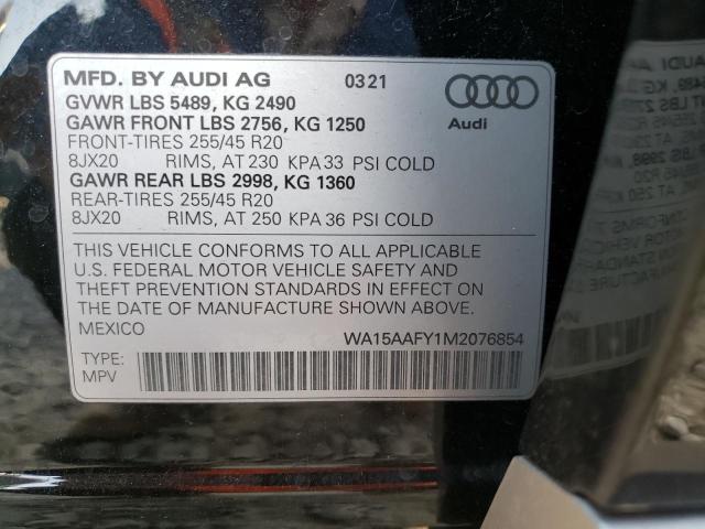 2021 AUDI Q5 SPORTBA WA15AAFY1M2076854