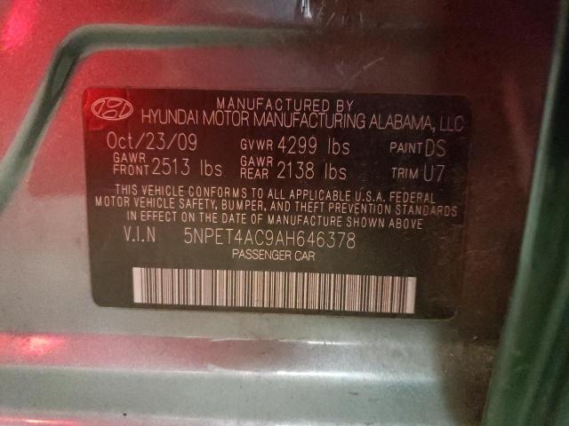 5NPET4AC9AH646378 Hyundai Sonata Gls 2010. Фото: 9