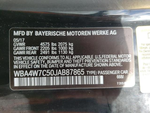 2018 BMW 440I WBA4W7C50JAB87865