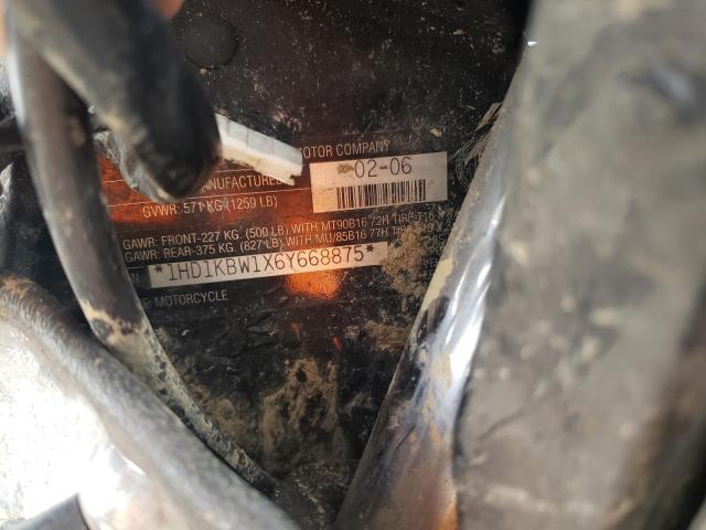 2006 HARLEY-DAVIDSON FLHXI 1HD1KBW1X6Y668875