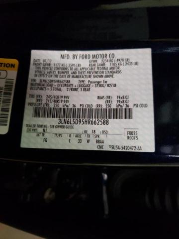 2017 LINCOLN MKZ SELECT 3LN6L5D95HR662588