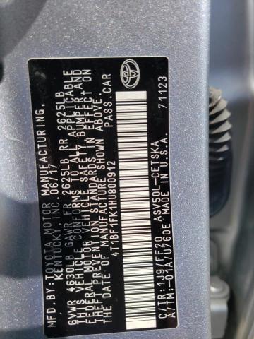 2017 TOYOTA CAMRY LE 4T1BF1FK1HU800912