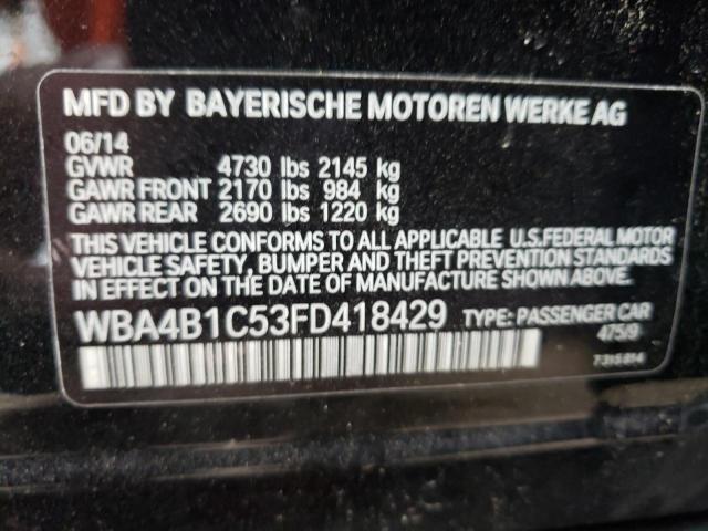 2015 BMW 435 I GRAN WBA4B1C53FD418429