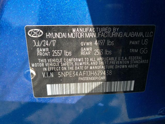 2018 HYUNDAI SONATA SPO 5NPE34AF1JH629438