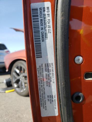 2020 DODGE CHALLENGER 2C3CDZBT5LH196681