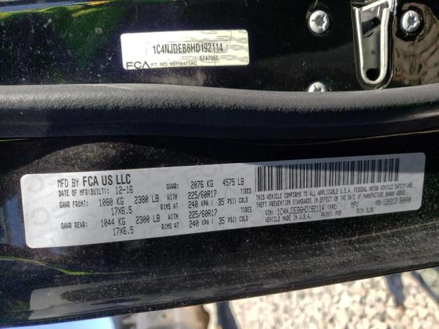 2017 JEEP COMPASS LA 1C4NJDEB6HD192114