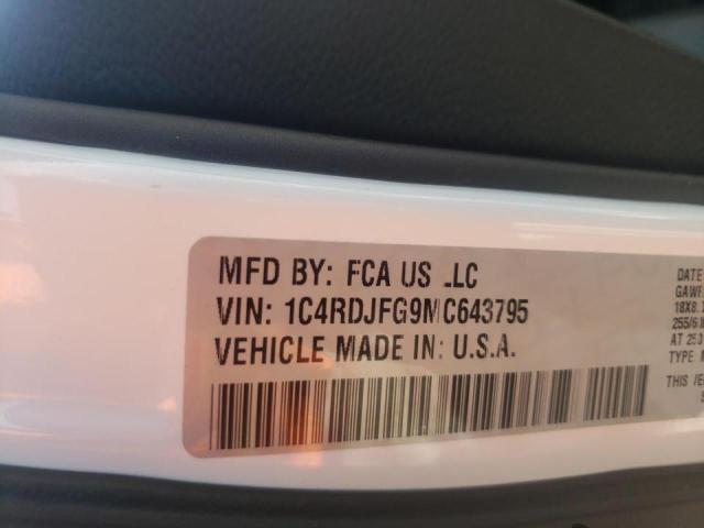 2021 DODGE DURANGO PU 1C4RDJFG9MC643795