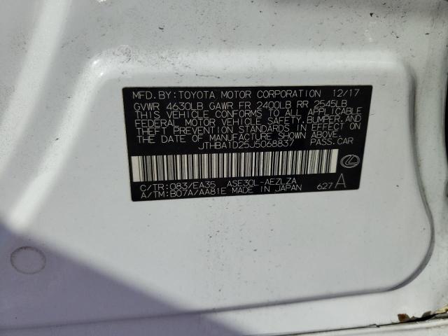 2018 LEXUS IS300 JTHBA1D25J5068837