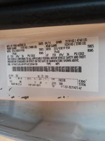2015 FORD ESCAPE TIT 1FMCU0J91FUC20419
