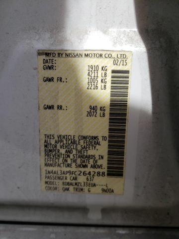 2015 NISSAN ALTIMA 2.5 1N4AL3AP9FC264288