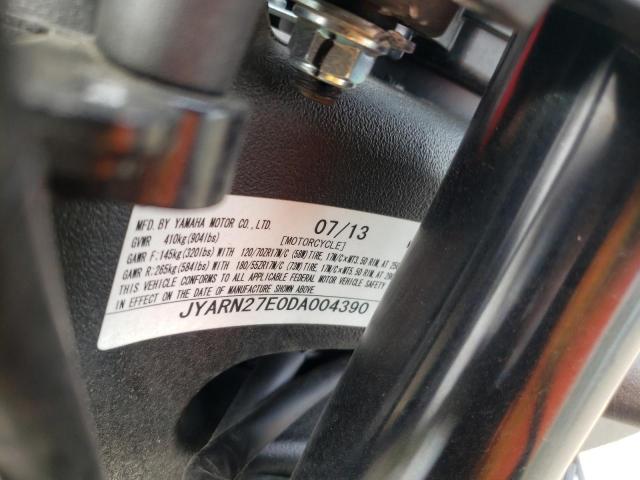 2013 YAMAHA FZ8 N JYARN27E0DA004390