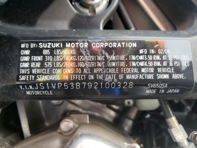 2009 SUZUKI SV650 A JS1VP53B792100328